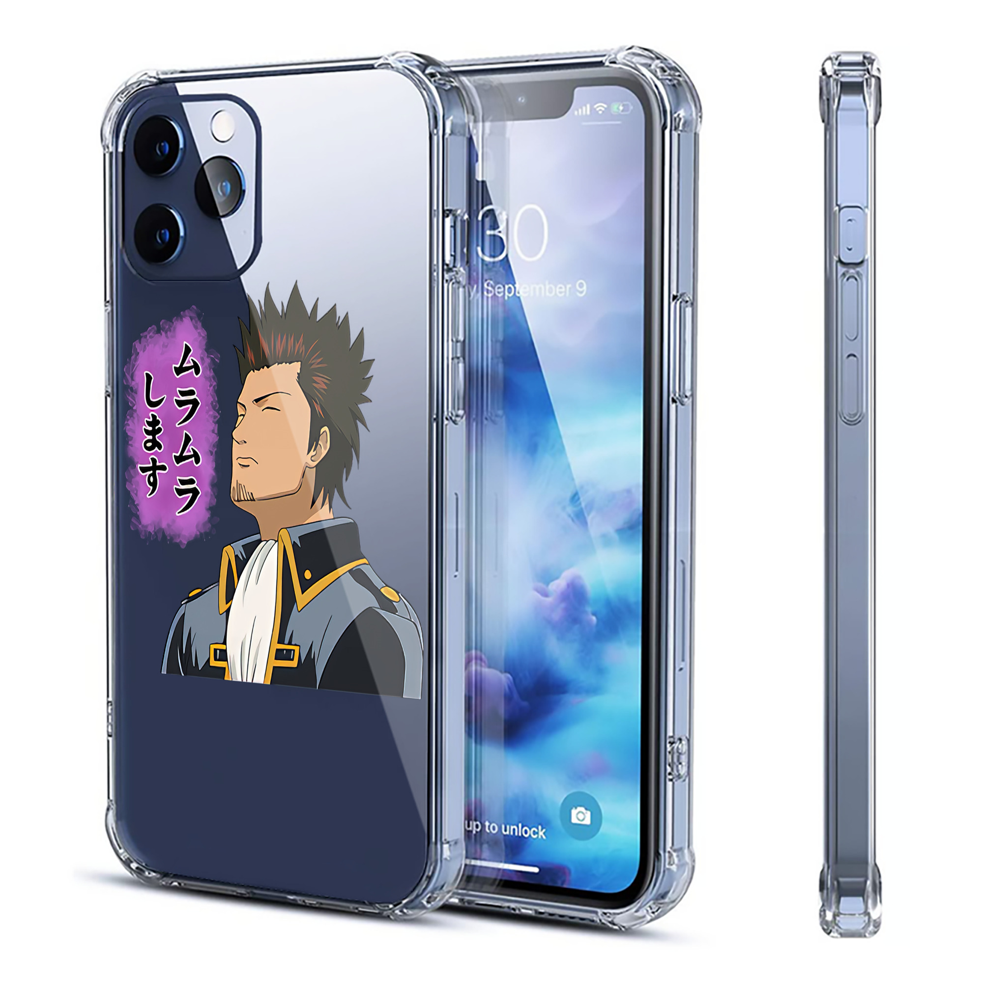 （画像用） ぎんたま 坂田銀時（さかたぎんとき） 神楽 志村新八（しむら しんぱち） GINTAMA Sakata Gintoki Kagura Shimura Shinpachi 【iPhone 12シリーズ対応】透明スマホケース（クリアソフトケース）
